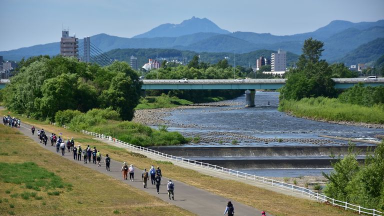 ツーデーウォーク札幌を歩こう2024の様子
