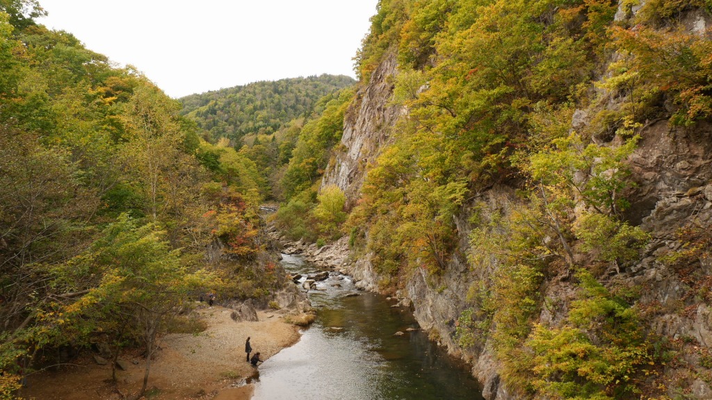 20251011豊平川・定山渓温泉・二見吊り橋