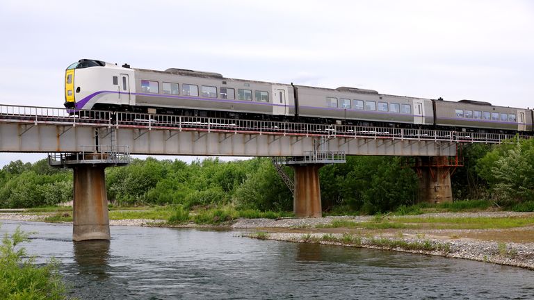 根室本線・札内川橋梁・2024年撮影