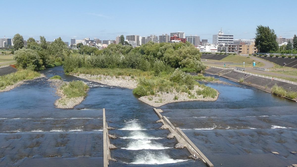 豊平川・幌平橋から下流